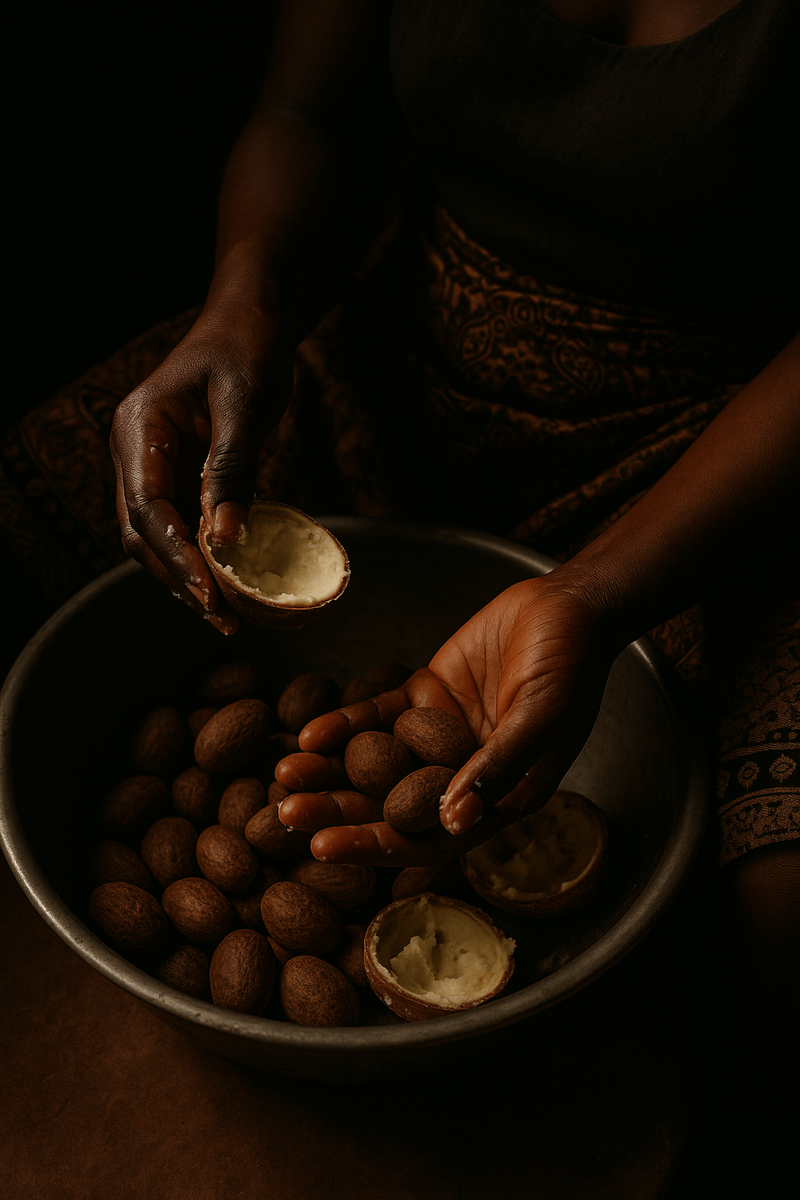A melatonin-rich pair of hands grasping fresh bowl of legumes and fruit